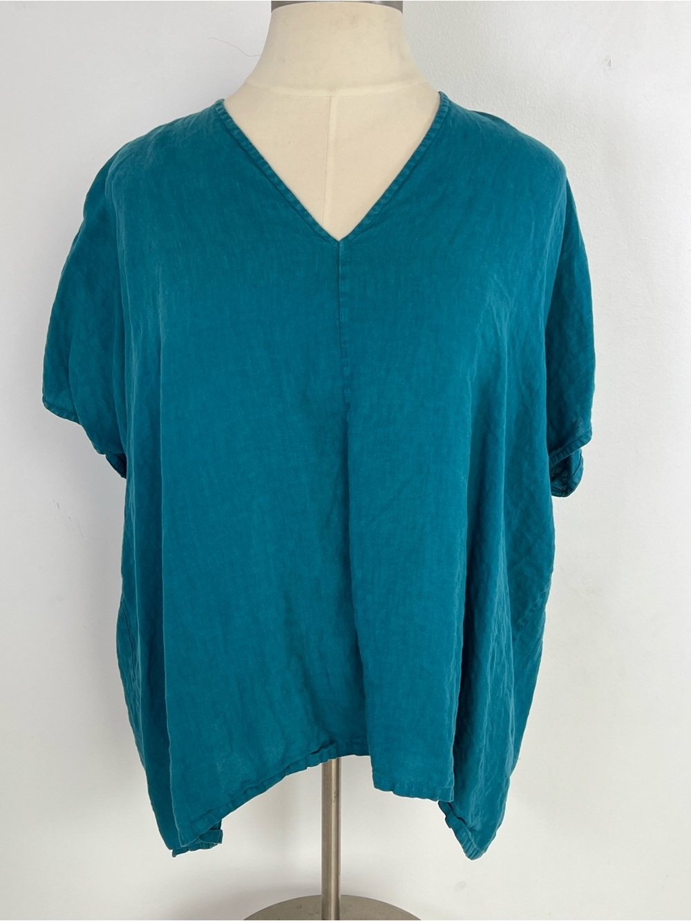 EUC! Bryn Walker Linen Baxter Tunic‎ Islay Teal Size XL
